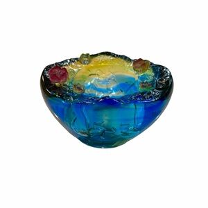 Liuli Gongfang Crystal Art Glass Bowl Limited Edition